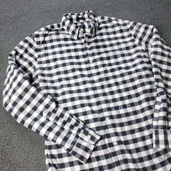 J. Crew Slim Fit Oxford Check Button Shirt Long Sleeve Mens Size L Large - Picture 5 of 8